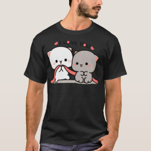 Cat Peach And Goma I Love You T-Shirt