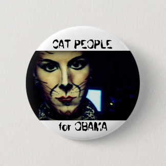 Cat People for Obama Button