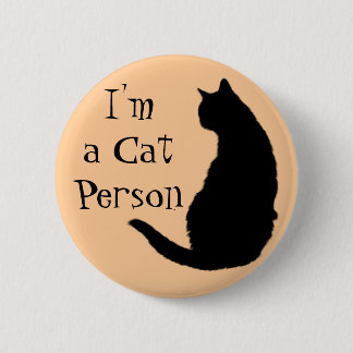 Cat Person 6 Cm Round Badge