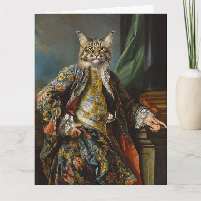 CAT PERSON BROTHER DAD OR ANYONE GREETING CARDS (Front)