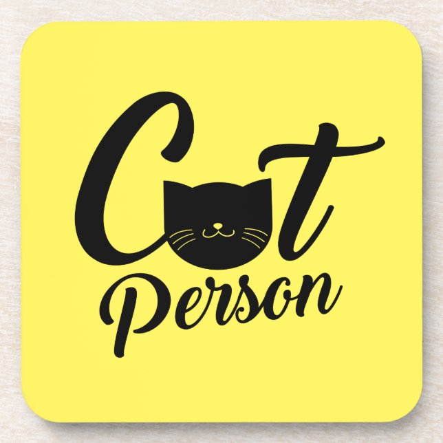 Cat Person Coaster (Front)