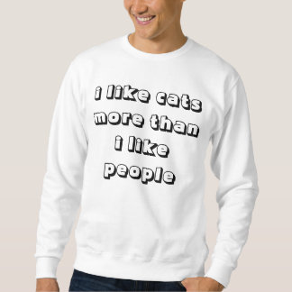 cat person crewneck sweatshirt