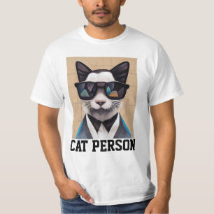 CAT PERSON Funny T-shirts