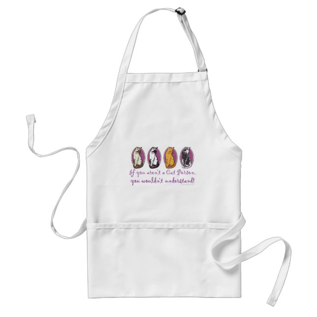 Cat Person Humour Standard Apron (Front)