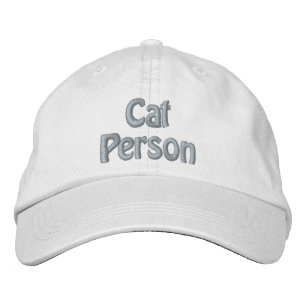 'Cat Person' Proud Pet Parent Gift Cat Lovers  Embroidered Hat