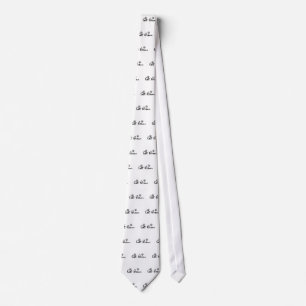 Cat Person Typography Art Tie