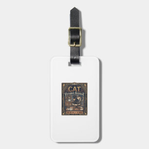 Cat Personal Assistant Cat Funny Owner Humour Vint Luggage Tag