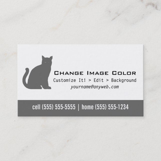 Cat - Personal Business Card (Front)