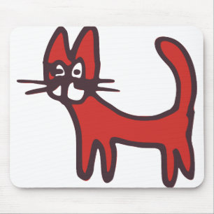 Cat Pet Animal Cartoon Comic Mouse Mat
