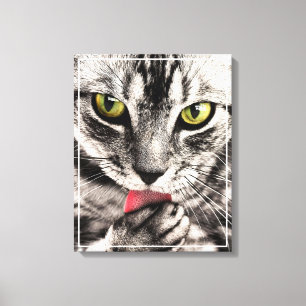 Cat Pet Animal Portrait Canvas Print