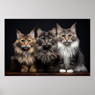 Cat Pet Animal Portrait Nature Beauty Poster