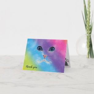 Cat Pet Care Thank You  Card