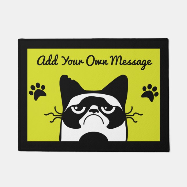 Cat Pet Lover Home Accessories Doormat (Front)