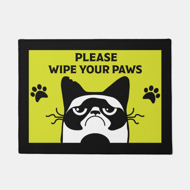 Cat Pet Lover Home Accessories Doormat (Front)