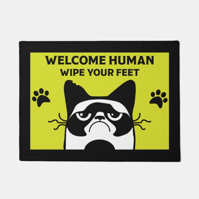 Cat Pet Lover Home Accessories Doormat (Front)