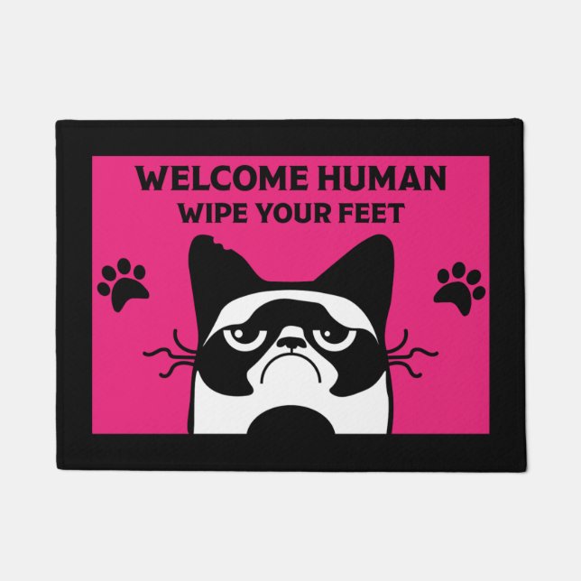 Cat Pet Lover Home Accessories Doormat (Front)