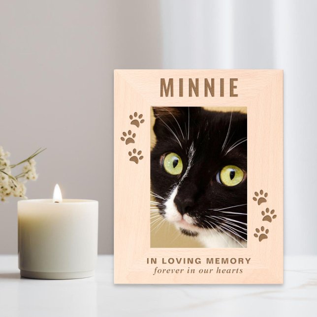 Cat Pet Memorial Etched Frames (Creator Uploaded)
