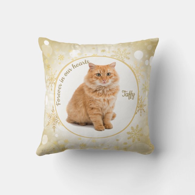 Cat Pet Memorial Ornament Cushion (Back)