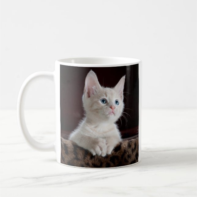 Cat Pet Photo Personalised Double Sided Coffee Mug (Left)
