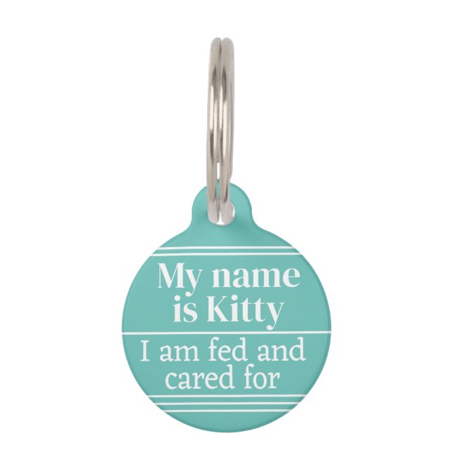 Cat Pet Tag (Front)