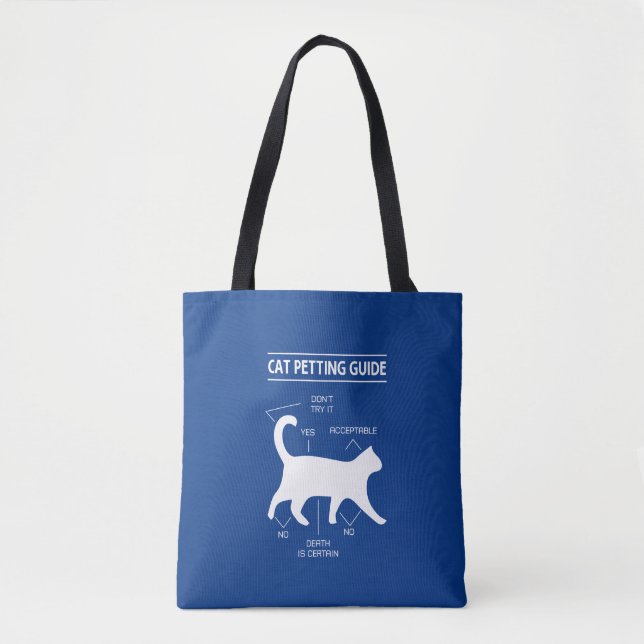 cat petting | cat lover design  tote bag (Front)