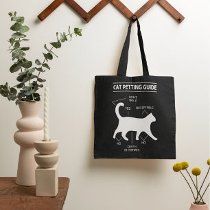 Cat Petting Guide Tote Bag