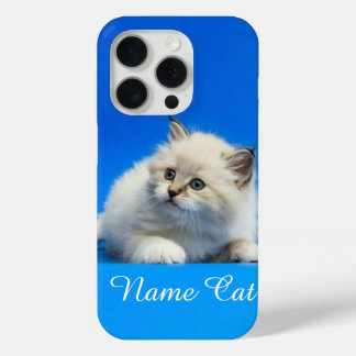 Cat phone case customised with your pet name