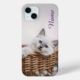 Cat phone case customized with your pet name