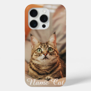 Cat  phone case customized with your pet name