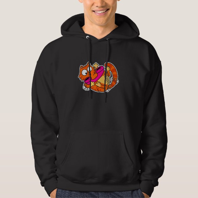 Cat Phone Hoodie (Front)