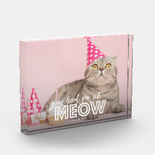 Cat Photo Block   You Had Me At Meow