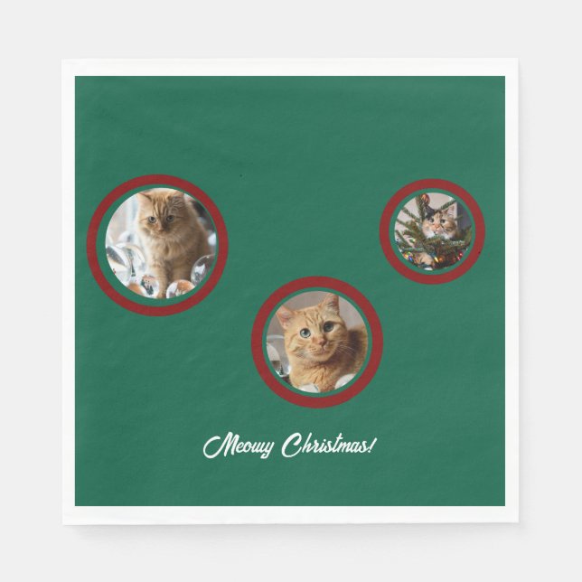 Cat Photo Customize  Napkin (Front)
