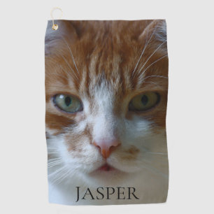 Cat Photo  Golf Towel