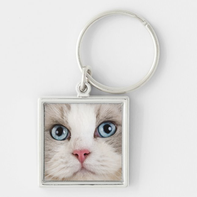 Cat Photo  Key Ring (Front)