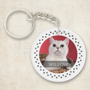 Cat Photo Keychain - Personalised Pet Keepsake