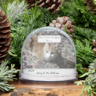 Cat Photo Name Keepsake Customize  Snowglobe