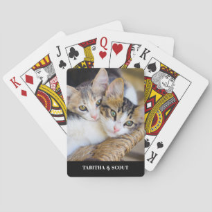 Cat Photo Name Playing Cards