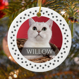 Cat Photo Ornament - Personalised Pet Keepsake