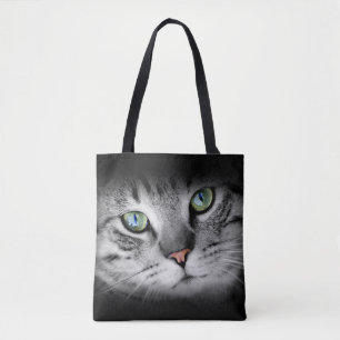Cat Photo Personalised Tote Bag