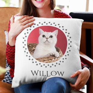 Cat Photo Pillow - Personalised Pet Keepsake Gift