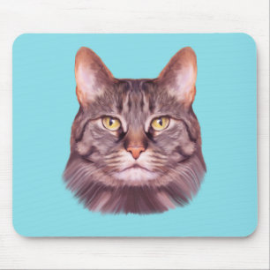Cat Photo Portrait Mouse Mat