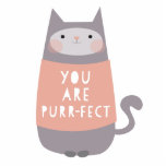 Cat Photo Sculpture Decoration<br><div class="desc">You are perfect cat</div>