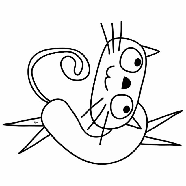 Cat Photo Sculpture Magnet (Front)