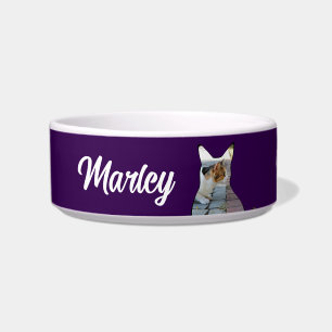 Cat photo shape ceramic bowl