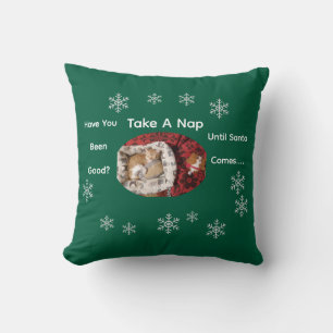 Cat Photo , Text, Customize Cushion