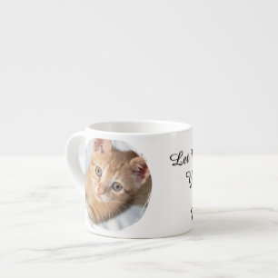 Cat Photo, Text, replaceable, Funny, Cat Lovers' Espresso Cup
