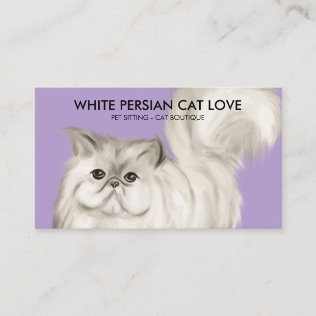 Cat Photographer Portrait Studio Business Card (Front)