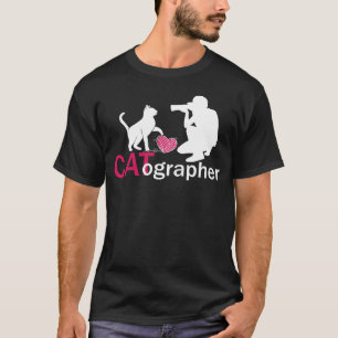 Cat Photography Photographer Camera T-Shirt
