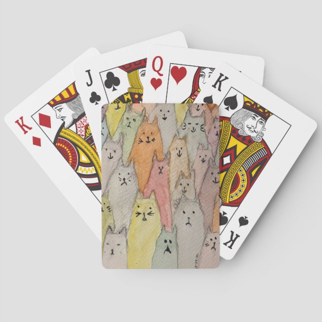 Cat Pile  Playing Cards (Back)
