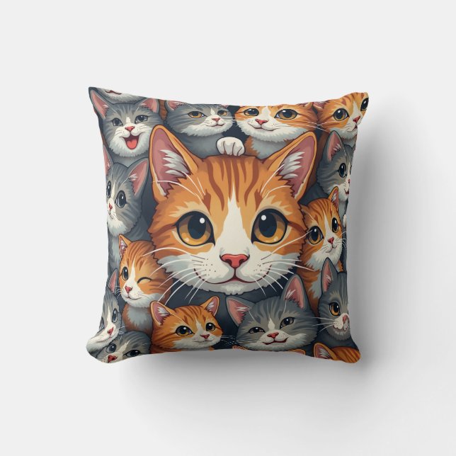cat pillow cushion (Front)